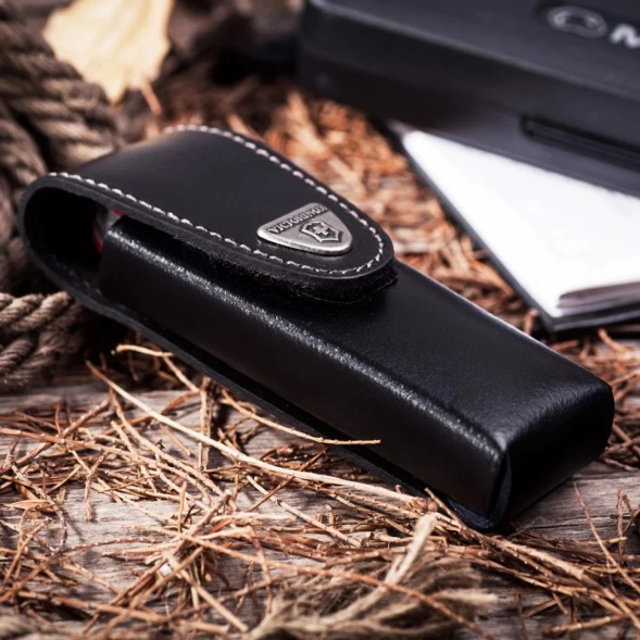 Чехол Victorinox 4.0524.3 нат.кожа петля черный без упаковки