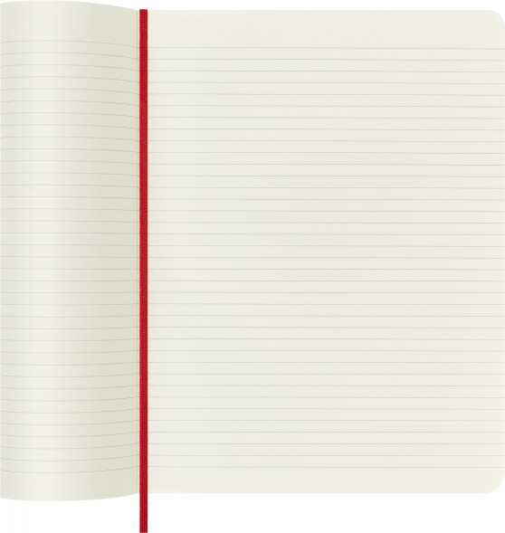 Блокнот Moleskine CLASSIC SOFT QP621F2 XLarge 190х250мм 192стр. линейка мягкая обложка красный