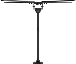 Кронштейн для телевизора Ultramounts UM958 черный 13"-55" макс.25кг настенный поворот и наклон