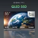 Телевизор QLED Digma Pro 55&amp;quot; QLED 55D Google TV Frameless черный графит/черный 4K Ultra HD 144Hz MEMC DVB-T DVB-T2 DVB-C DVB-S DVB-S2 USB WiFi Smart TV