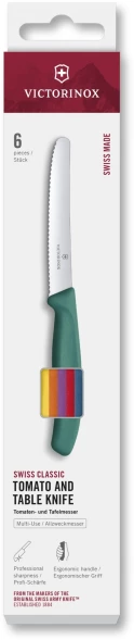 Набор ножей кухон. Victorinox Swiss Classic 6.7836.6C1 компл.:6предм. ассорти европодвес