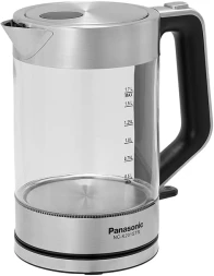 Чайник электрический Panasonic NC-K201STR 1.7л. 2200Вт серебристый корпус: стекло/металл/пластик