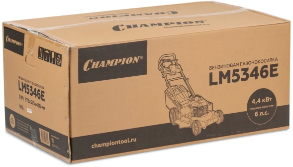 Газонокосилка роторная Champion LM5346E 4440Вт