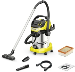Строительный пылесос Karcher WD 6 P S V-30/8/35/T (YSY) 1300Вт (уборка: сухая/сбор воды/выдув) желтый