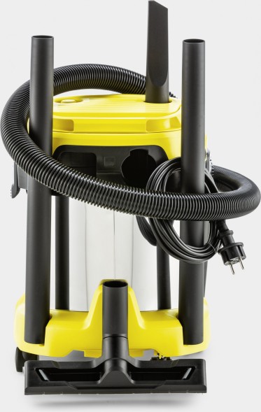 Строительный пылесос Karcher WD 2 Plus S V-15/4/18 1000Вт (уборка: сухая/влажная/выдув/сбор воды) желтый