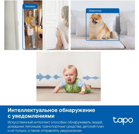 Камера видеонаблюдения IP TP-Link Tapo C125 Wi-Fi 2.45-2.45мм цв. корп.:белый