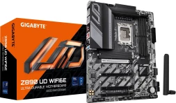 Материнская плата Gigabyte Z890 UD WIFI6E Soc-1851 Intel Z890 4xDDR5 ATX AC`97 8ch(7.1) 2.5Gg RAID+DP