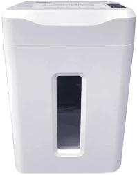 Шредер Office Kit S243N 3,9х38 белый (секр.P-4) фрагменты 35лист. 35лтр. скрепки скобы пл.карты CD