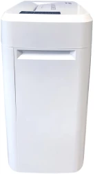 Шредер Office Kit S243N 3,9х38 белый (секр.P-4) фрагменты 35лист. 35лтр. скрепки скобы пл.карты CD