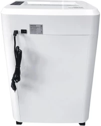 Шредер Office Kit S243N 3,9х38 белый (секр.P-4) фрагменты 35лист. 35лтр. скрепки скобы пл.карты CD