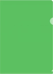 Папка-уголок Silwerhof Eco тисненый A4 пластик 0.12мм зеленый