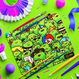 Коврик для мыши Cactus Frogs 300x250x3мм (CS-MPC-D09M)