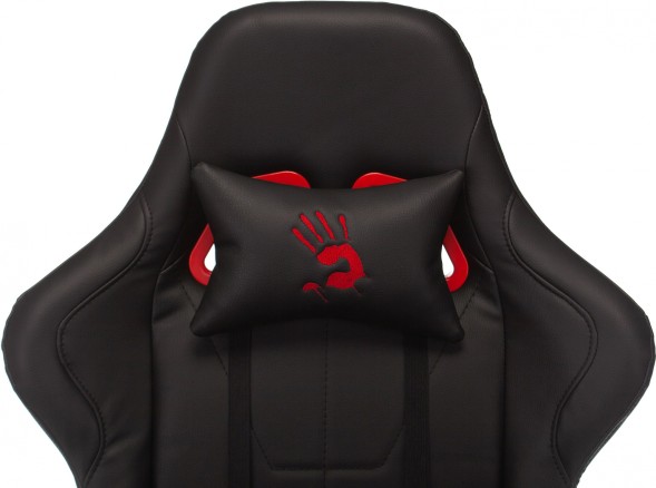 Кресло игровое A4Tech Bloody GC-550 черный эко.кожа крестов.