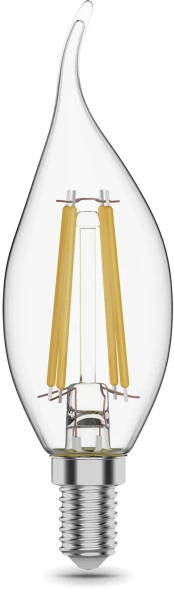 Лампа филам. Gauss Filament 11Вт цок.:E14 свеча 220B св.свеч.бел.нейт. CF35 (упак.:10шт) (104801211)