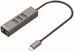 Разветвитель USB-C Origo OU330N 3порт. серый (OU330N/A1A)
