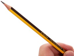 Карандаш ч/г Deli EC004-HB Scribe HB шестигран. тополь карт.кор. (12шт) ластик