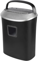 Шредер Cactus CS-SH-P6 черный/серый (секр.P-4) фрагменты 10лист. 21лтр. скрепки скобы пл.карты