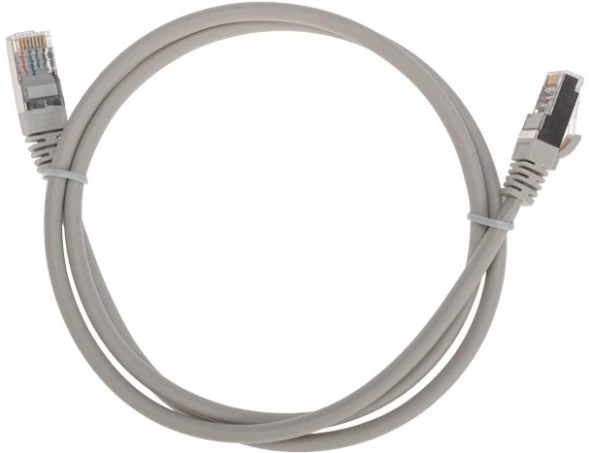 Патч-корд Rexant 02-0110-1 F/UTP RJ-45 вил.-вилка RJ-45 кат.5E 1м серый LSZH