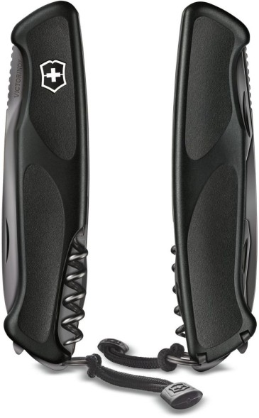 Нож перочинный Victorinox RangerGrip Onyx (0.9563.C31P) 130мм 12функц. черный подар.коробка