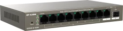 Коммутатор IP-Com G2210P-8-102W (L2) 9x1Гбит/с 1xКомбо(1000BASE-T/SFP) 1SFP 8PoE 92W неуправляемый