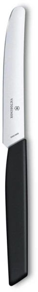Нож кухонный Victorinox Swiss Modern (6.9003.11) стальной столовый лезв.110мм прямая заточка черный