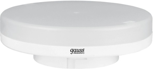 Лампа светодиодная Gauss Elementary GX53 11Вт цок.:GX53 таблетка 220B 3000K св.свеч.бел.теп. Tablet (упак.:1шт) (83811)