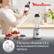 Блендер стационарный Moulinex LM15FD10 300Вт серебристый/черный