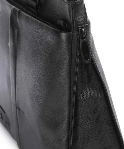Деловая сумка мужская Piquadro Russel CA4021W137/N с отделением для ноутбука 15.6&amp;quot; черная натур.кожа