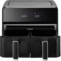 Аэрогриль Kitfort КТ-2265 8.6л 2700Вт черный/серебристый