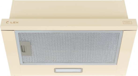 Вытяжка встраиваемая Lex Hubble 500 IV слоновая кость управление: кнопочное (1 мотор)