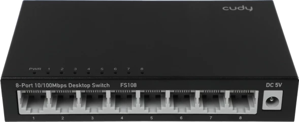 Коммутатор Cudy FS108 (L2) 8x100Мбит/с неуправляемый