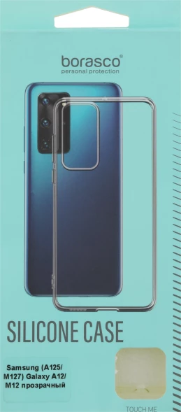 Чехол (клип-кейс) BoraSCO для Samsung Galaxy A12/M12 прозрачный