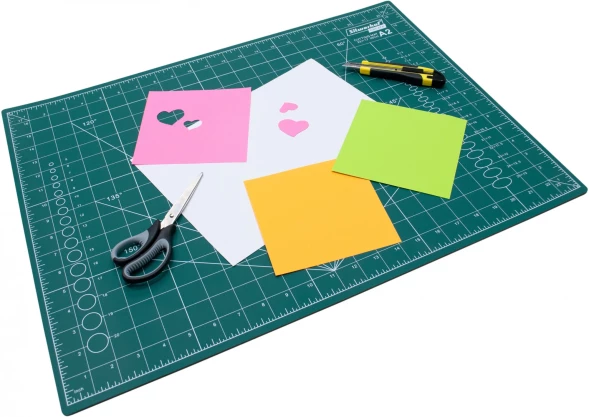 Подкладка для резки Silwerhof Create A2 420x594мм пластик зеленый