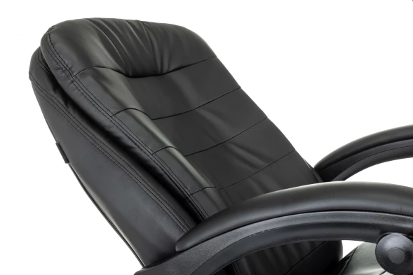Кресло руководителя Бюрократ T-9950MSG-F черный эко.кожа крестов. пластик подст.для ног