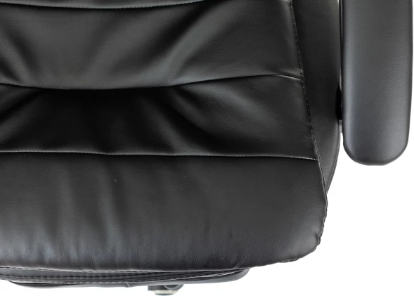 Кресло руководителя Бюрократ T-9950MSG-F черный эко.кожа крестов. пластик подст.для ног