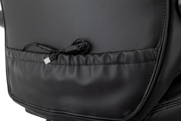 Кресло руководителя Бюрократ T-9950MSG-F черный эко.кожа крестов. пластик подст.для ног