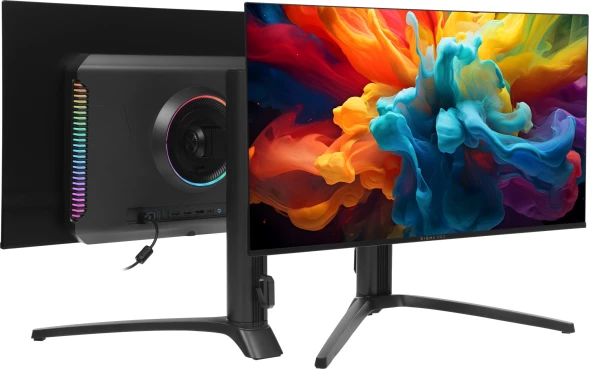 Монитор Digma Pro 27&amp;quot; Vision S черный QD OLED LED 0.03ms 16:9 HDMI M/M глянцевая HAS 1000cd 178гр/178гр 2560x1440 360Hz DP 2K USB 5.7кг