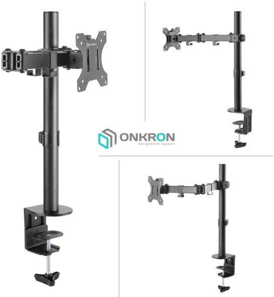 Кронштейн для мониторов Onkron D121E черный 10&amp;quot;-32&amp;quot; макс.8кг настольный поворот и наклон
