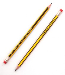 Карандаш ч/г Deli EC004-2B Scribe 2B шестигран. тополь карт.кор. (12шт) ластик