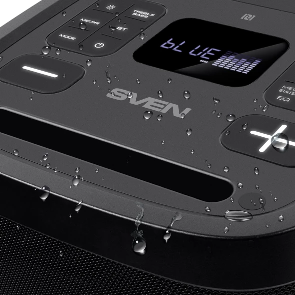 Колонка порт. Sven АС PS-950 черный 160W Mono BT/3.5Jack 8800mAh (SV-022396)