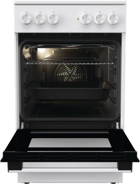 Плита Электрическая Gorenje Essential GEC5A41WG белый/черный стеклокерамика