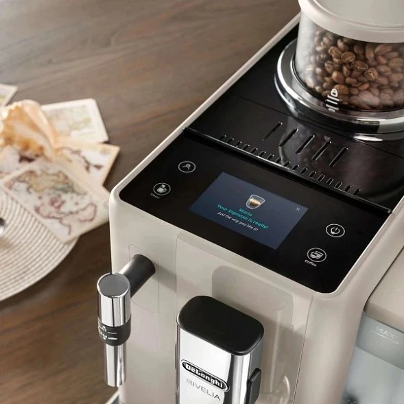 Кофемашина Delonghi Rivelia EXAM440.35.BG 1450Вт бежевый