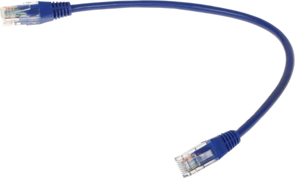 Патч-корд Lanmaster TWT-45-45-0.3-BL UTP RJ-45 вил.-вилка RJ-45 кат.5E 0.3м синий ПВХ (уп.:1шт)