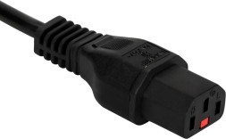 Шнур питания Lanmaster LAN-PP13L/SH-1.8-BK C13-Schuko проводник.:3x0.75мм2 1.8м 220В 10А черный