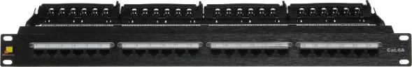 Патч-панель Lanmaster LAN-PPN24U6A 19&amp;quot; 1U 24xRJ45 кат.6A UTP