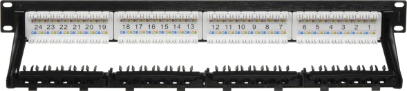 Патч-панель Lanmaster LAN-PPN24U6A 19&amp;quot; 1U 24xRJ45 кат.6A UTP