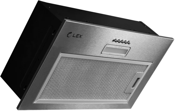 Вытяжка встраиваемая Lex GS Bloc LIGHT 600 INOX нержавеющая сталь управление: кнопочное (1 мотор)