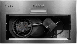 Вытяжка встраиваемая Lex GS Bloc LIGHT 600 INOX нержавеющая сталь управление: кнопочное (1 мотор)