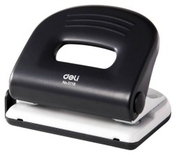Дырокол Deli PRO E0119 макс.:25лист. металл ассорти отв.:2 с линейкой
