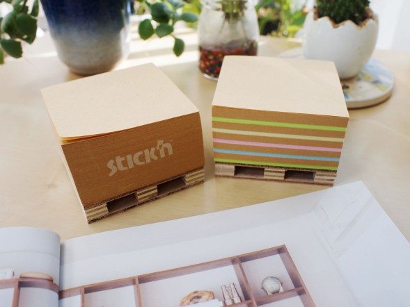 Блок самоклеящийся бумажный Stick`n 21817 76x76мм 400лист. пастель+крафт Kraft Notes &amp;quot;палета&amp;quot;